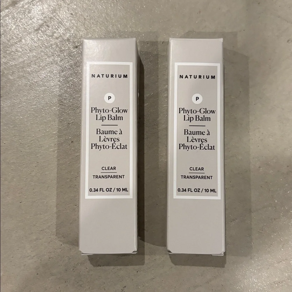 NIB Naturium Duo: Phyto Glow Lip Balms x2 in clear